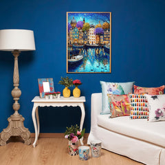 Canal Starry Night Jigsaw Puzzle 1000 Pieces
