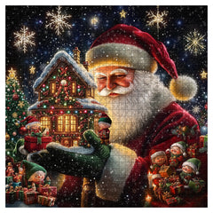 Puzzle de 1000 pièces de l'atelier magique du Père Noël