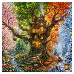 Four Seasons Treehouse Jigsaw Puzzle 1000 Pieces