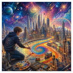 Dream‑Brush City Jigsaw Puzzle 1000 Piece