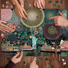 Fireworks Over Freedom Jigsaw Puzzle 1000 Pieces