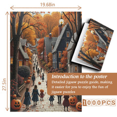 Puzzle de rue citrouille 1000 pièces