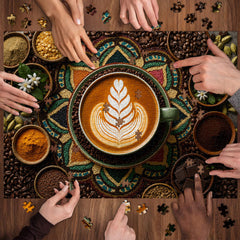 Mandala Coffee Jigsaw Puzzle 1000 Pieces