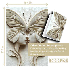 Butterfly Faced Twins Jigsaw Puzzle 1000 Pieces