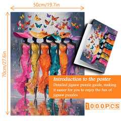 Butterfly And Muse Jigsaw Puzzle 1000 Pieces