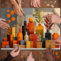 Orange Whisper Jigsaw Puzzle 1000 Pieces