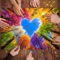 Rainbow Forest Jigsaw Puzzle 1000 Pieces