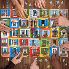 Vibrant Window Life Jigsaw Puzzle 1000 Piece