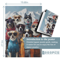 Ski Dog Team Jigsaw Puzzle 1000 Pieces