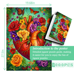 Heart Blossoms Jigsaw Puzzle 1000 Pieces