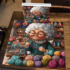Grandma’s Knitting World Jigsaw Puzzle 1000 Pieces