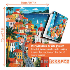 Coastal Cable Town Jigsaw Puzzle 1000 Pieces