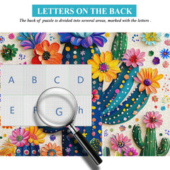 Color Cactus Jigsaw Puzzle 1000 Pieces