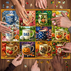 Holiday Mug Collection Jigsaw Puzzle 1000 Piece