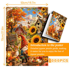 Harvest Gnome Jigsaw Puzzle 1000 Pieces