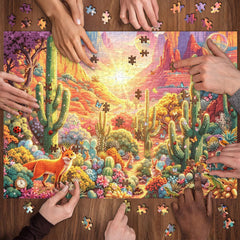 Fox's Desert Adventure Jigsaw Puzzle 1000 Piece