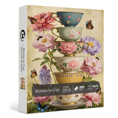 Puzzle de 1000 pièces Fleurs dans une tasse