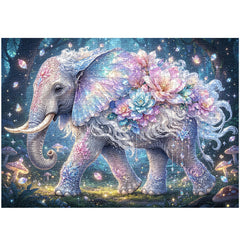 Mystic Floral Elephant Jigsaw Puzzle 1000 Piece
