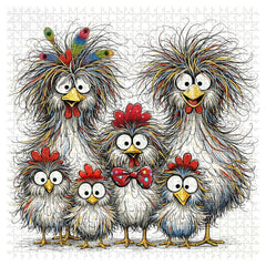 The Scruffy Chicks Jigsaw Puzzle 1000 Pieces