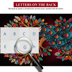 Jeweled Peacock Jigsaw Puzzle 1000 Pieces