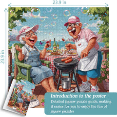 Grandma & Gramp BBQ Jigsaw Puzzle 1000 Piece