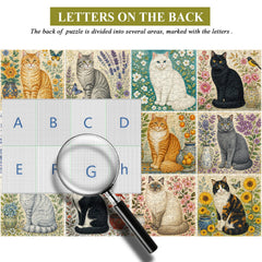 Floral Cats Jigsaw Puzzle 1000 Piece