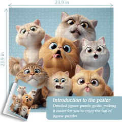 Quirky Meows Jigsaw Puzzle 1000 Pieces