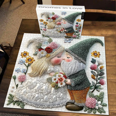 Gnomes In Love Jigsaw Puzzle 1000 Pieces