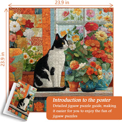 Quilted Cat Jigsaw Puzzle 1000 Pieces