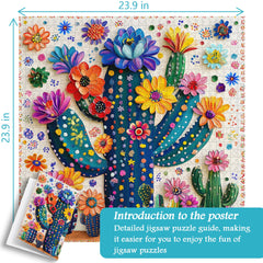 Color Cactus Jigsaw Puzzle 1000 Pieces
