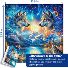 Moon Wolves Jigsaw Puzzle 1000 Piece