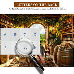 Sunlit Tuscan Wine Cellar Jigsaw Puzzle 1000 Pieces