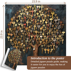 Key Tree Jigsaw Puzzle 1000 Pieces
