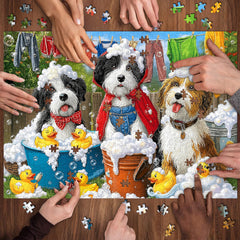 Bubble Bath Puppies Jigsaw Puzzle 1000 Pieces