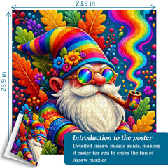 Rainbow Gnome Jigsaw Puzzle 1000 Piece