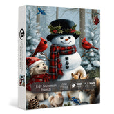 Jolly Snowman Friends Jigsaw Puzzle 1000 Piece