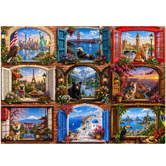 World Panes Jigsaw Puzzle 1000 Piece
