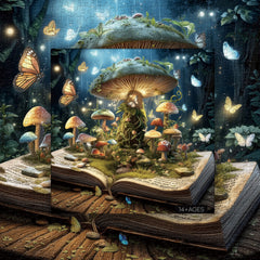 Fantasy Mushroom Book Jigsaw Puzzle 1000 Pieces