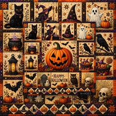 Halloween Quilt Jigsaw Puzzle 1000 Pieces