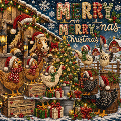 Holiday Farm Friends Jigsaw Puzzle 1000 Pieces