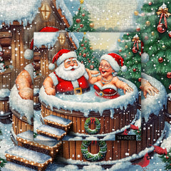 Christmas Hot Spring Time Jigsaw Puzzle 1000 Pieces