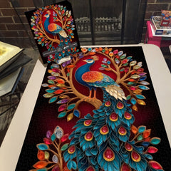 Jeweled Peacock Jigsaw Puzzle 1000 Pieces