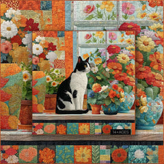 Quilted Cat Jigsaw Puzzle 1000 Pieces