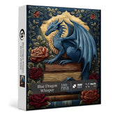 Blue Dragon Whisper Puzzle en Bois 1000 Pièces