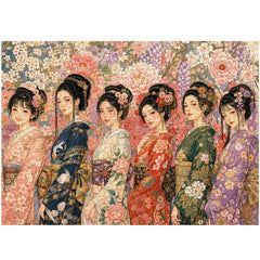 Kimono Maidens Jigsaw Puzzle 1000 Piece