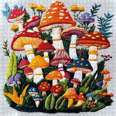 Puzzles en forme de forêt de champignons 1000 pièces
