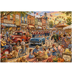 Vintage Main Street Festival Jigsaw Puzzle 1000 Piece