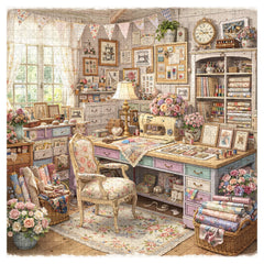 Sewing Cottage Jigsaw Puzzle 1000 Piece