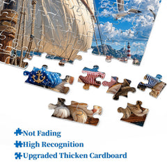 Nautical Cat Jigsaw Puzzle 1000 Piece