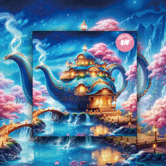 Teapot Wonderland Jigsaw Puzzle 1000 Pieces